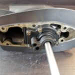 1996-2001 Johnson Evinrude 15″ Lower Unit 25 35 HP 3 Cylinder Only 1 Year Warranty